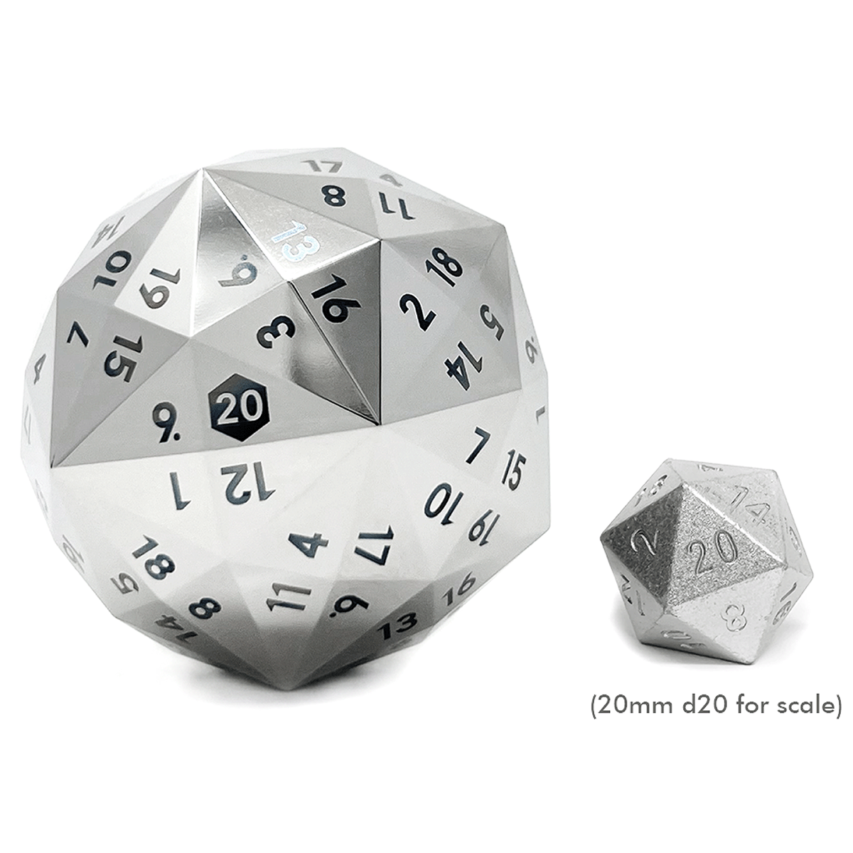 120-sided d20 | Stainless Steel