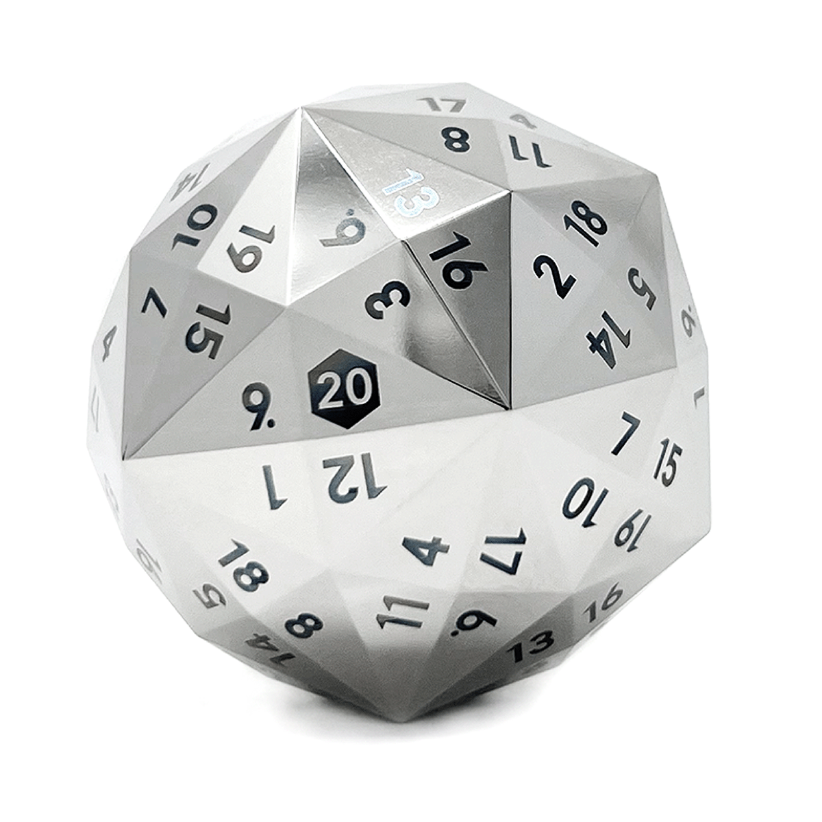120-sided d20 | Stainless Steel